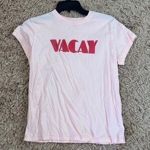 Pink 'VACAY' Graphic T-Shirt